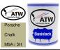 Preview: Porsche, Chalk, M9A / 3H: 1L Lackdose, von ATW Autoteile West.